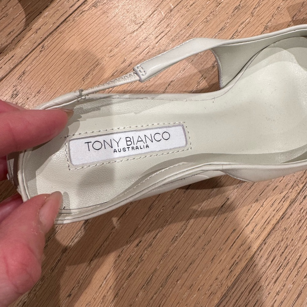 Tony Bianco Cream Heels with Bow